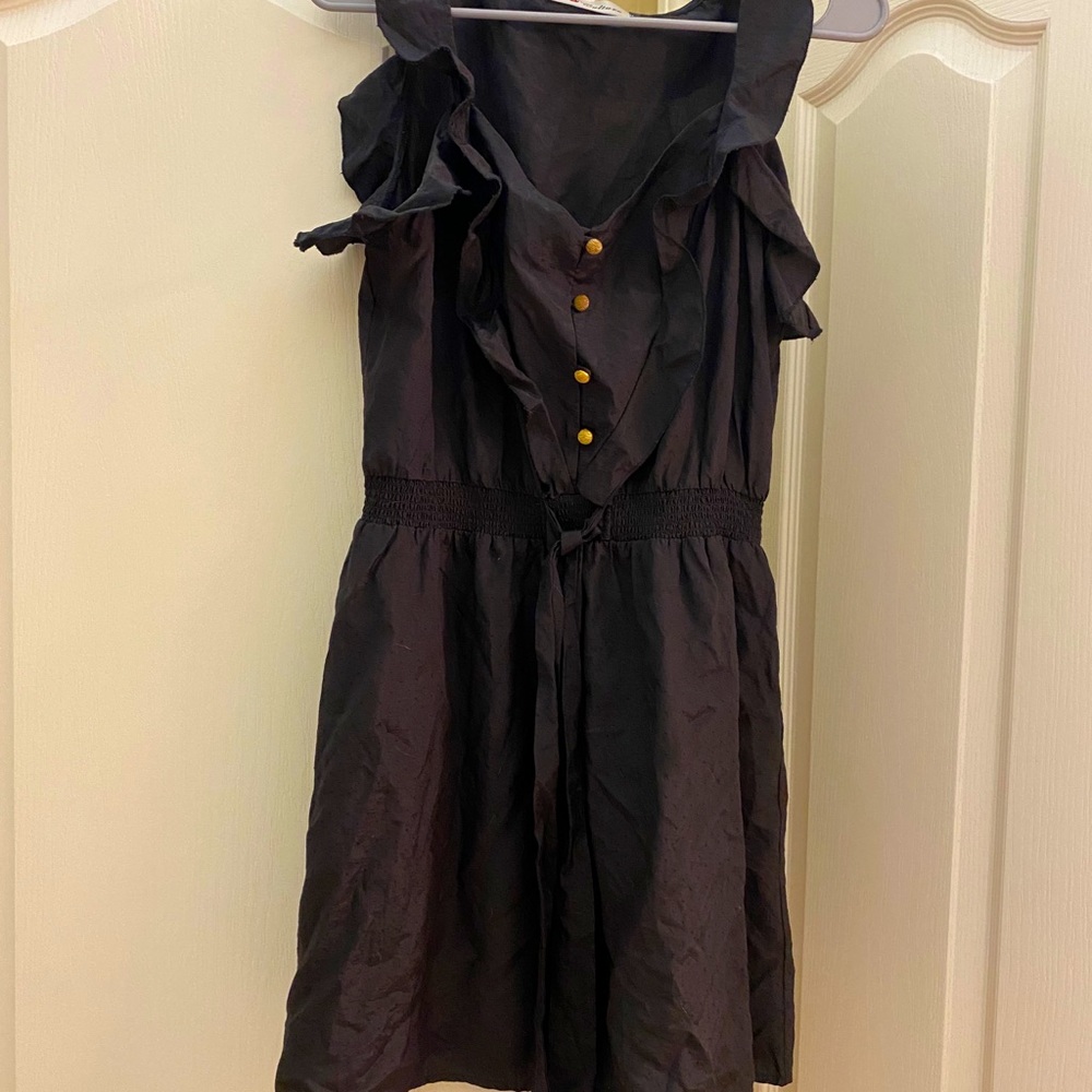Adorable cinched waist little black dress